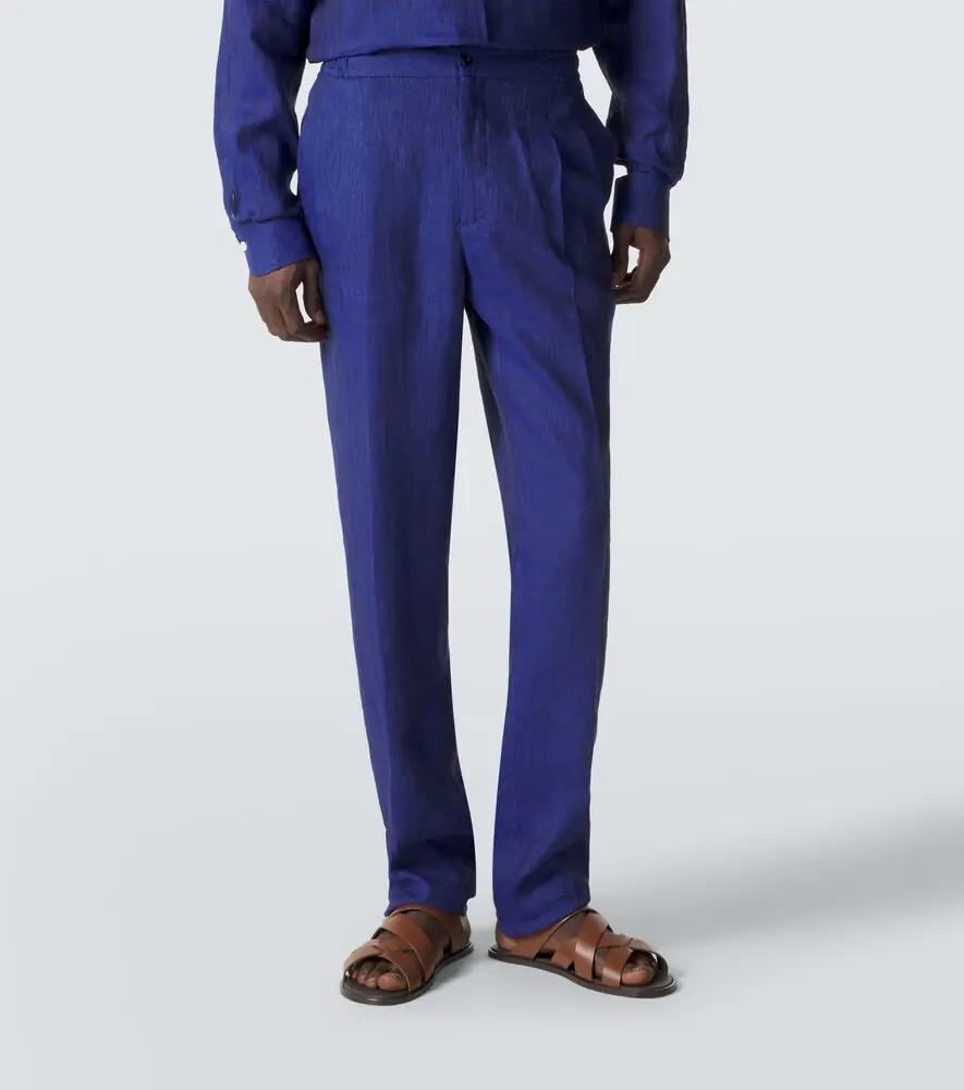 Rubinacci Linen tapered pants | Thumbnail 4
