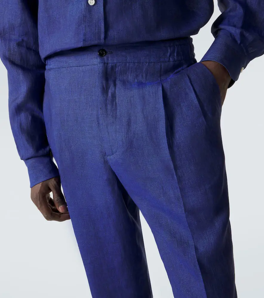 Rubinacci Linen tapered pants | Thumbnail 5