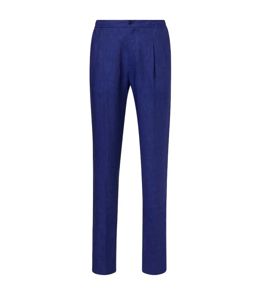 Rubinacci Linen tapered pants