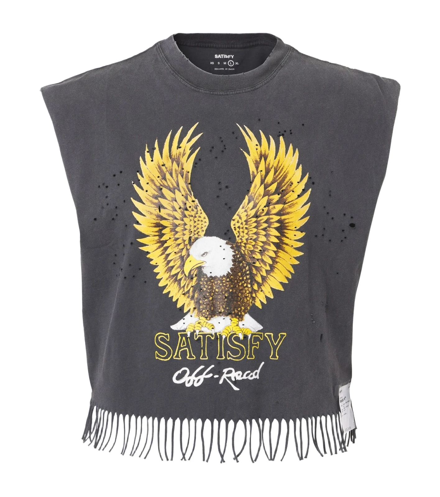 MothTech cropped cotton jersey tank top