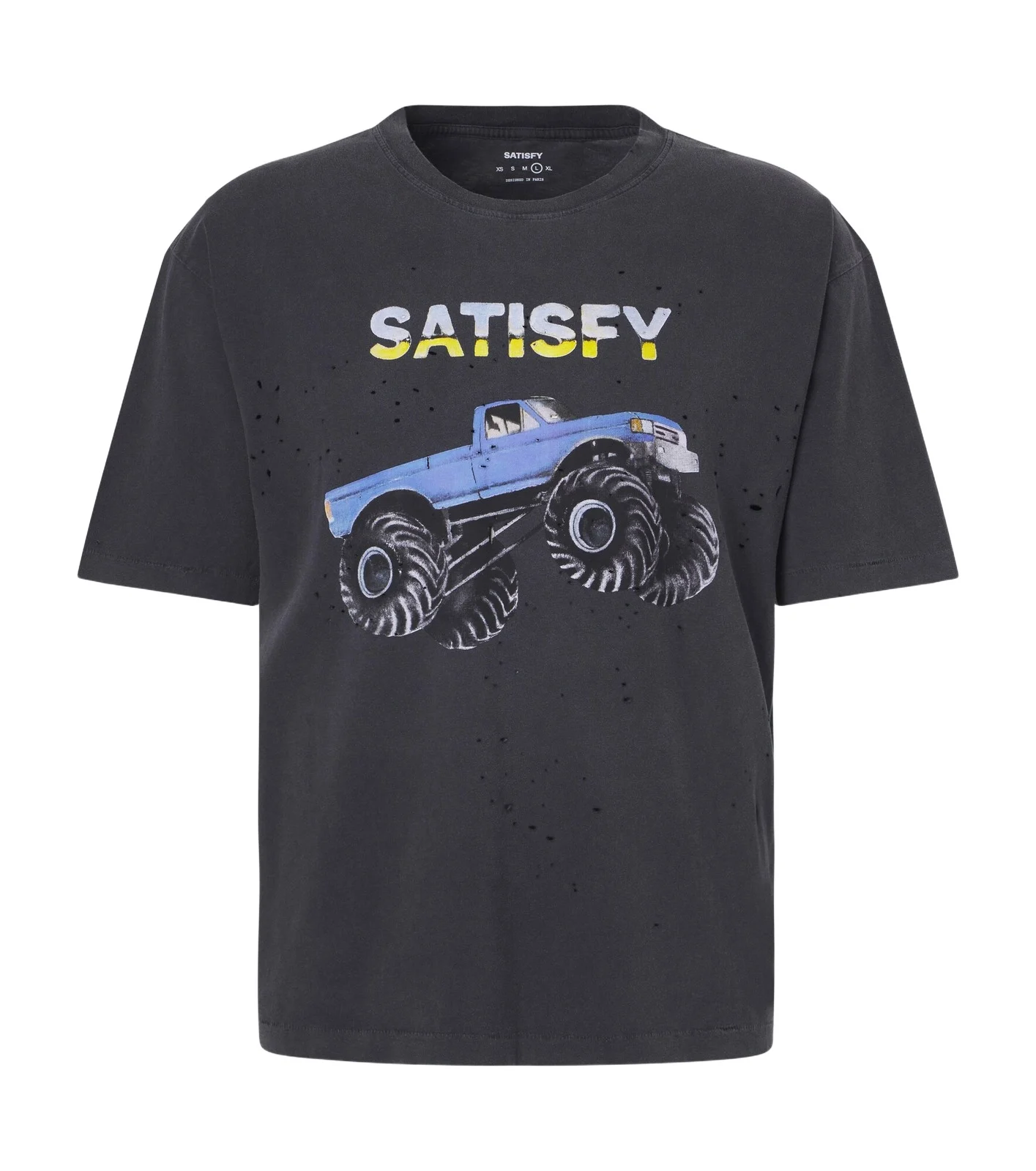 MothTech distressed cotton jersey T-shirt