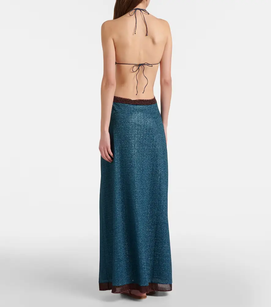 Oséree Oséree Lumière cutout halterneck maxi dress | Thumbnail 3 Oséree Oséree Lumière cutout halterneck maxi dress | Thumbnail 3