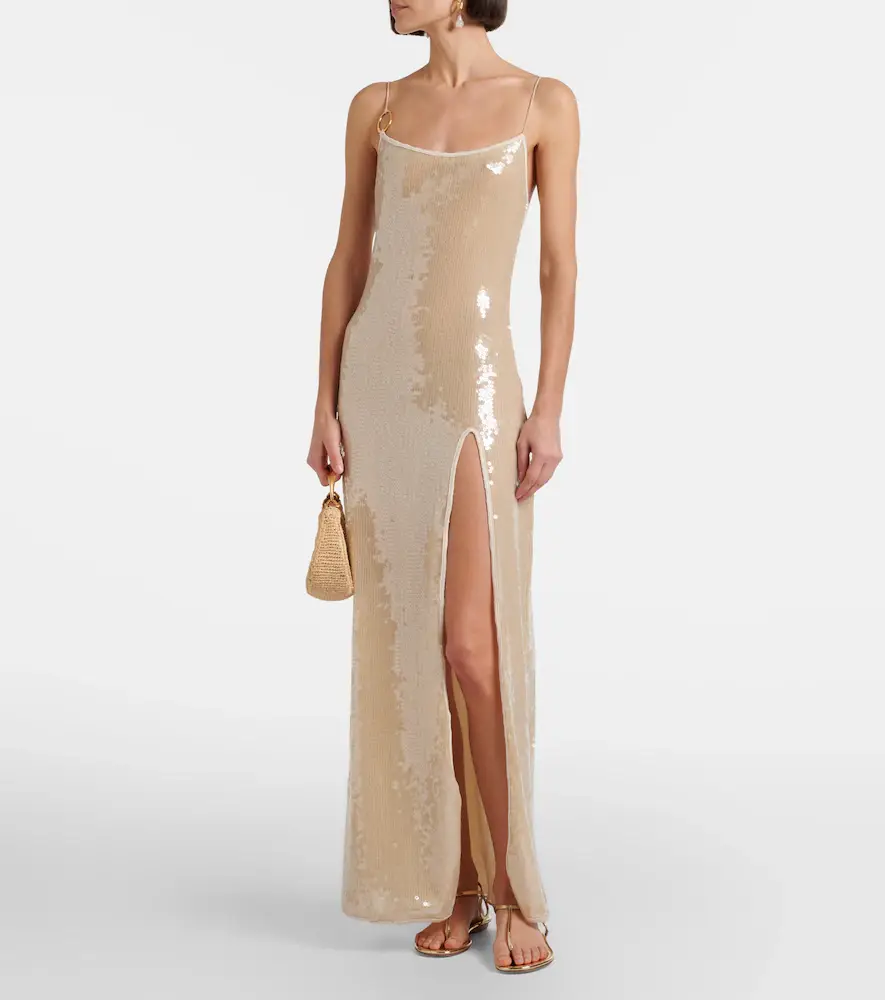 Oséree Oséree Marylin sequined maxi dress | Thumbnail 3