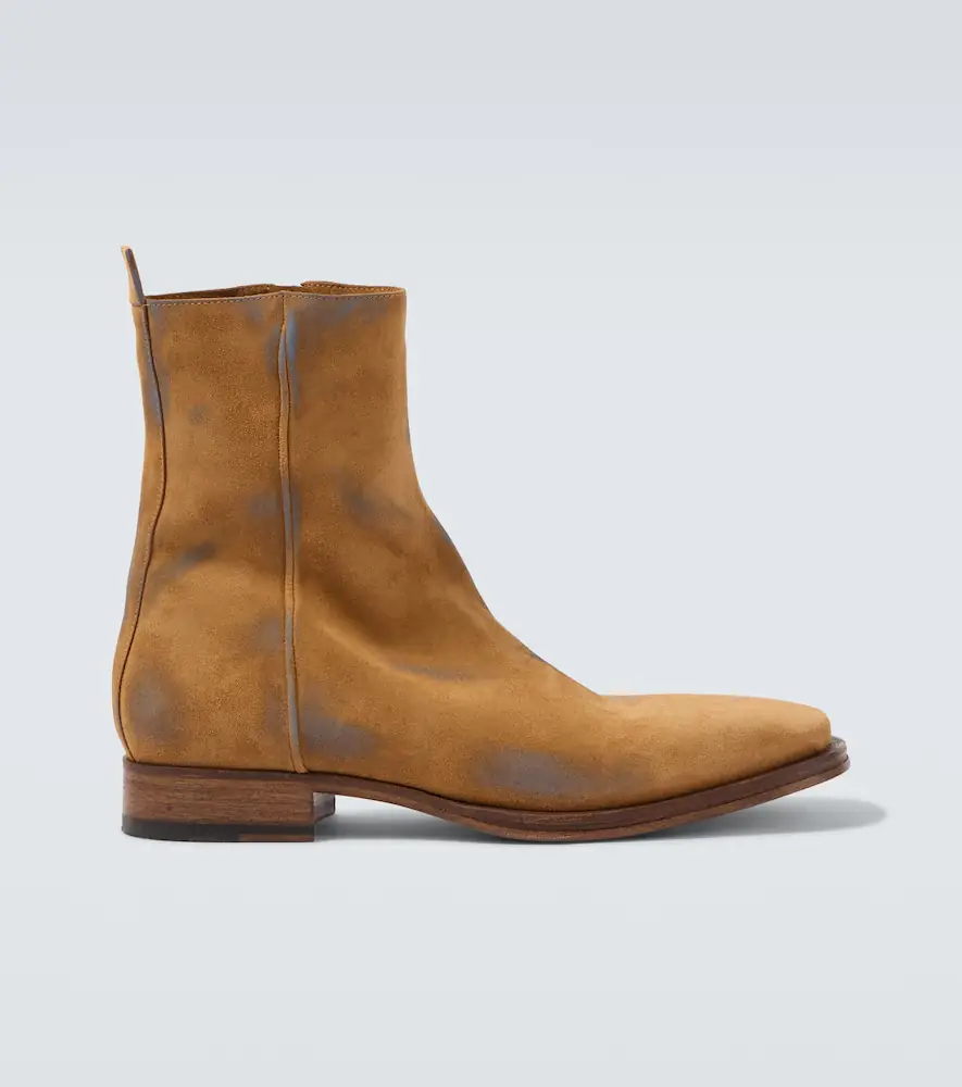 Acne Studios Distressed suede ankle boots | Thumbnail 3 Acne Studios Distressed suede ankle boots | Thumbnail 3