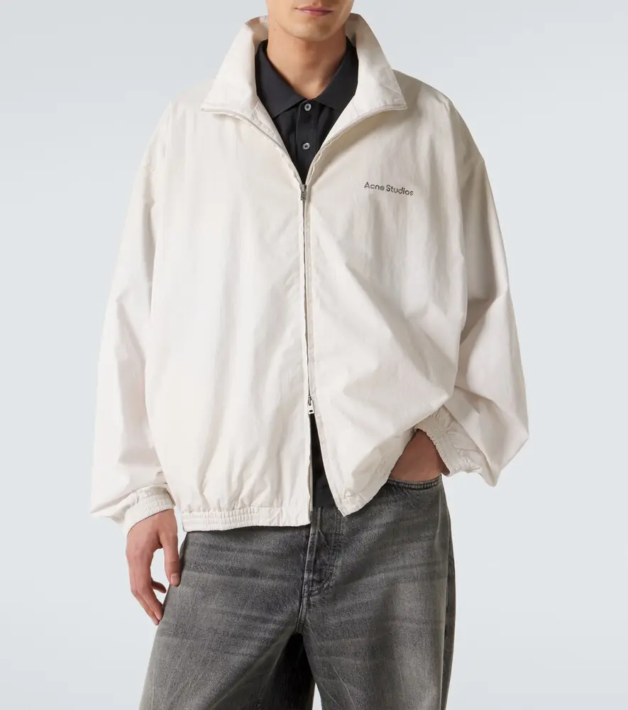 Acne Studios Logo cotton poplin bomber jacket | Thumbnail 3 Acne Studios Logo cotton poplin bomber jacket | Thumbnail 3