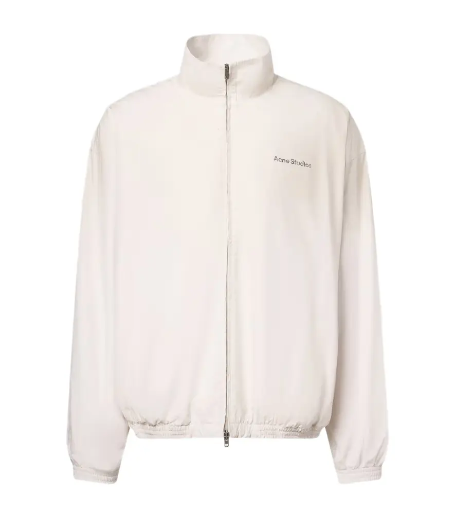 Acne Studios Logo cotton poplin bomber jacket | Image 1 Acne Studios Logo cotton poplin bomber jacket | Image 1