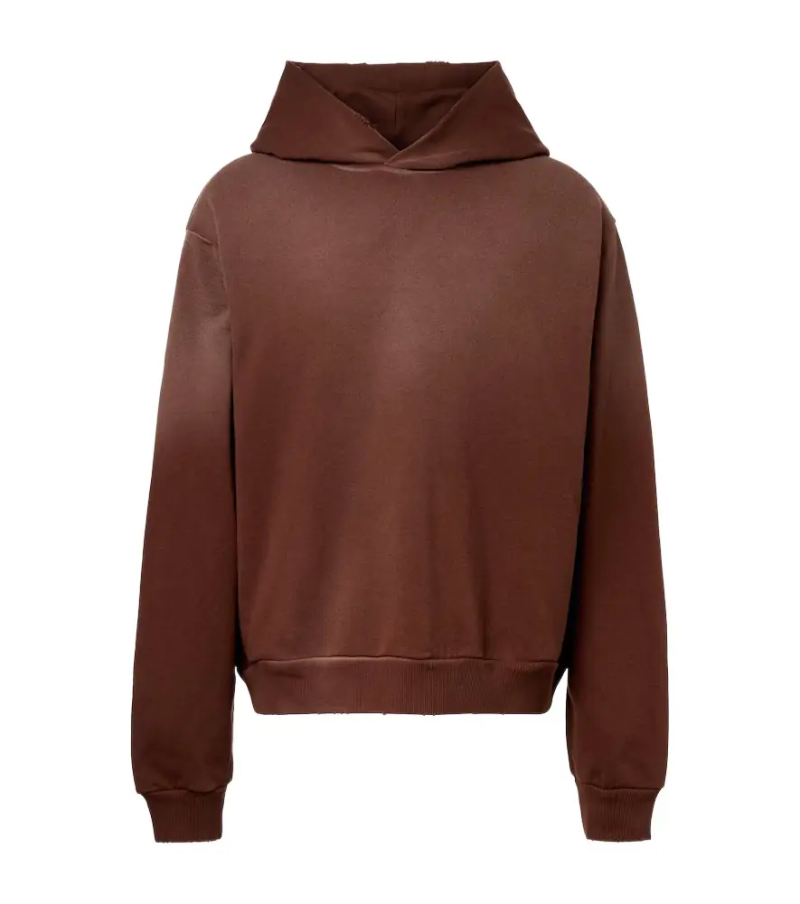 Acne Studios Logo cotton-blend jersey hoodie | Image 1 Acne Studios Logo cotton-blend jersey hoodie | Image 1