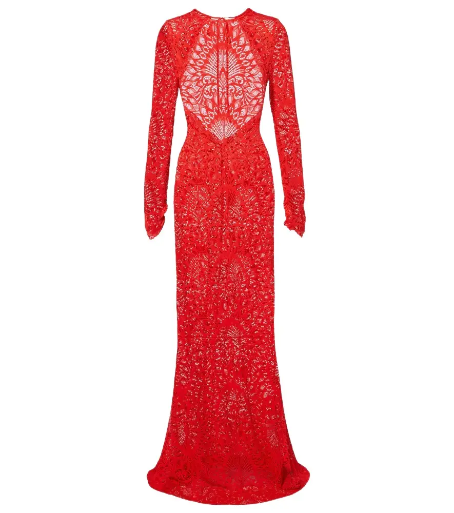 Isabella lace maxi dress