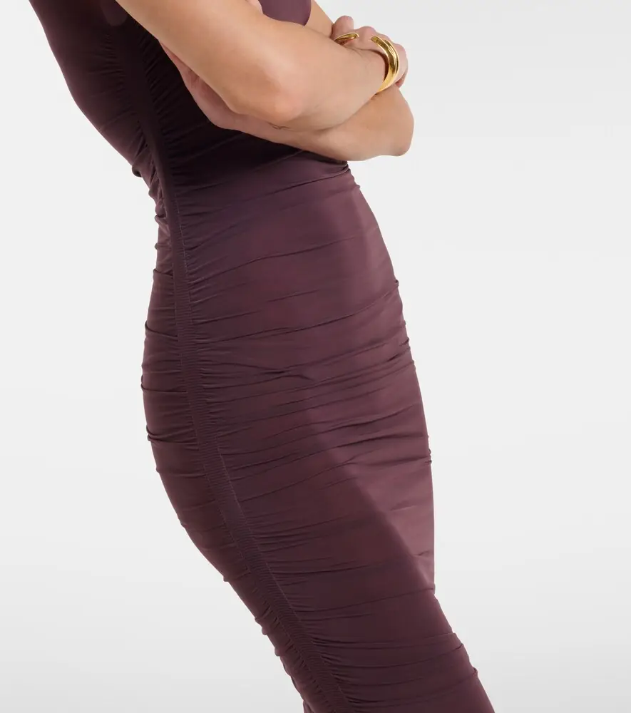 Wolford Ruched sheer midi dress | Thumbnail 4