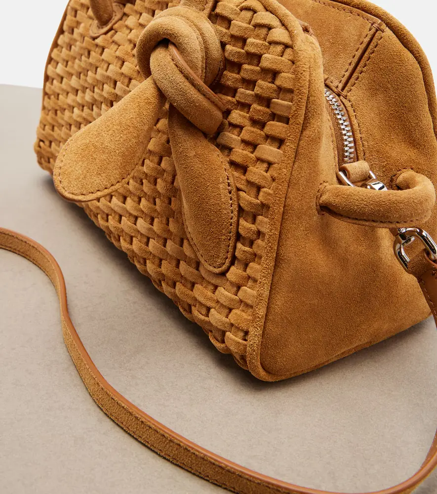 Jacquemus Turismo Small woven suede bowling bag | Thumbnail 3 Jacquemus Turismo Small woven suede bowling bag | Thumbnail 3