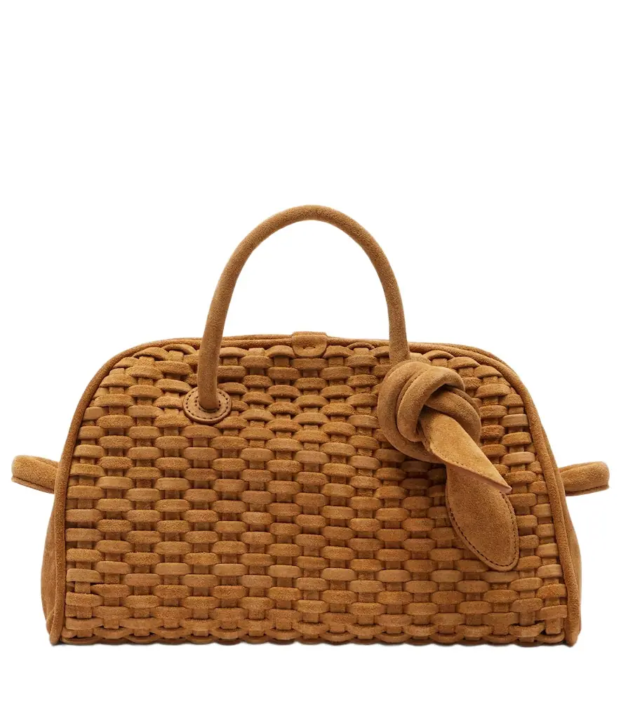 Jacquemus Turismo Small woven suede bowling bag | Image 1 Jacquemus Turismo Small woven suede bowling bag | Image 1