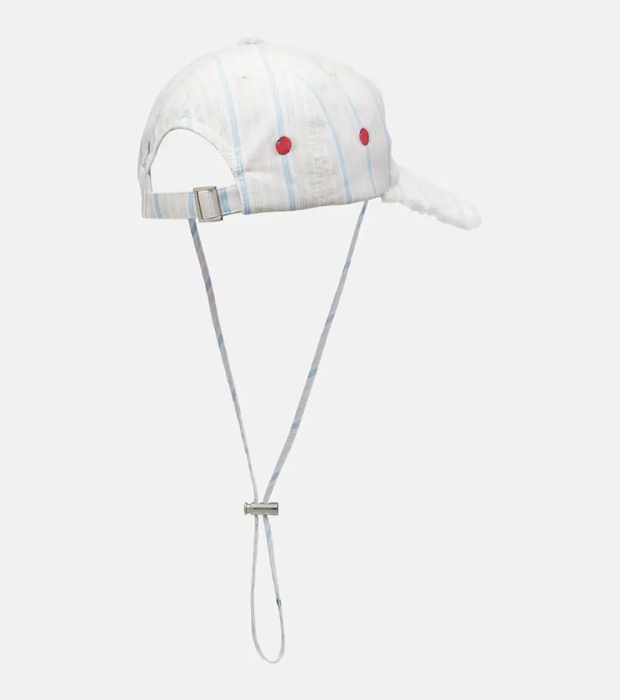 Jacquemus Artichaut striped cotton canvas baseball cap | Thumbnail 3