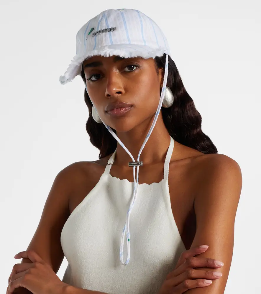 Jacquemus Artichaut striped cotton canvas baseball cap | Thumbnail 4