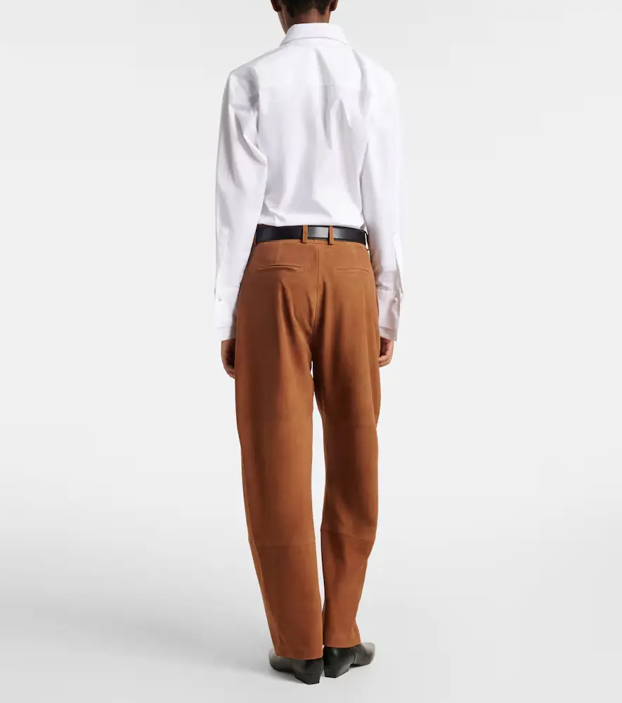 RÓHE Róhe Suede barrel-leg pants | Thumbnail 2
