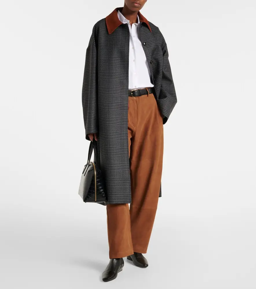 RÓHE Róhe Suede barrel-leg pants | Thumbnail 6