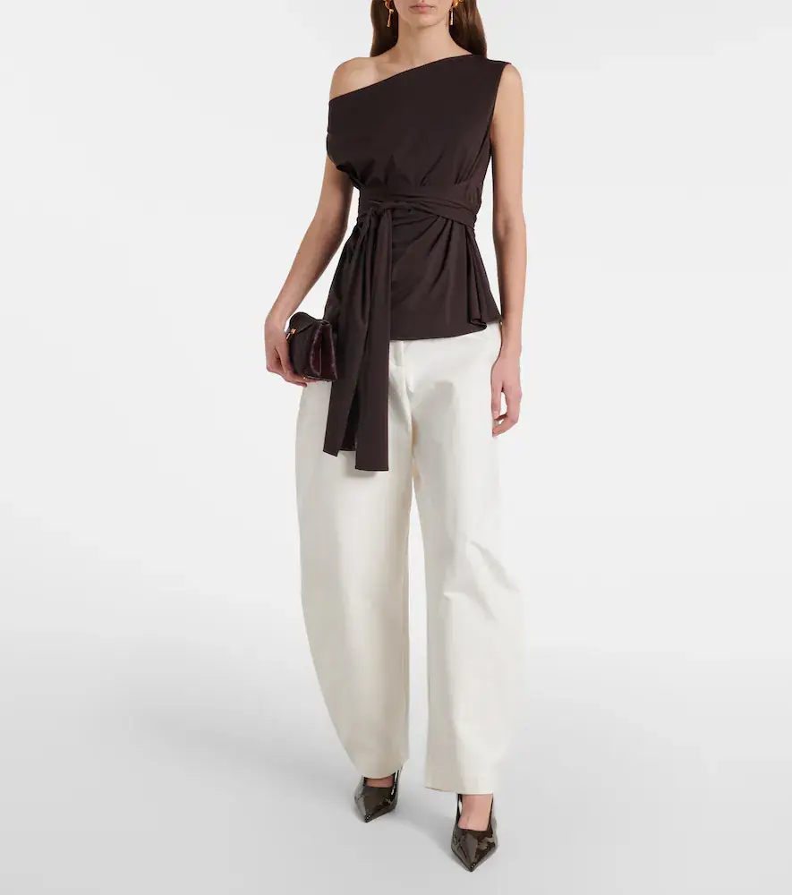 RÓHE Róhe High-rise cotton barrel-leg pants | Thumbnail 2 RÓHE Róhe High-rise cotton barrel-leg pants | Thumbnail 2