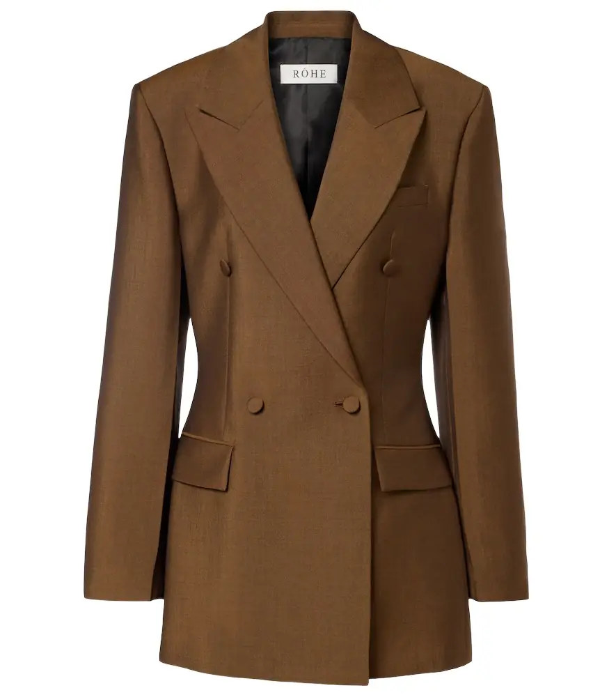 Róhe Virgin wool and mohair blazer