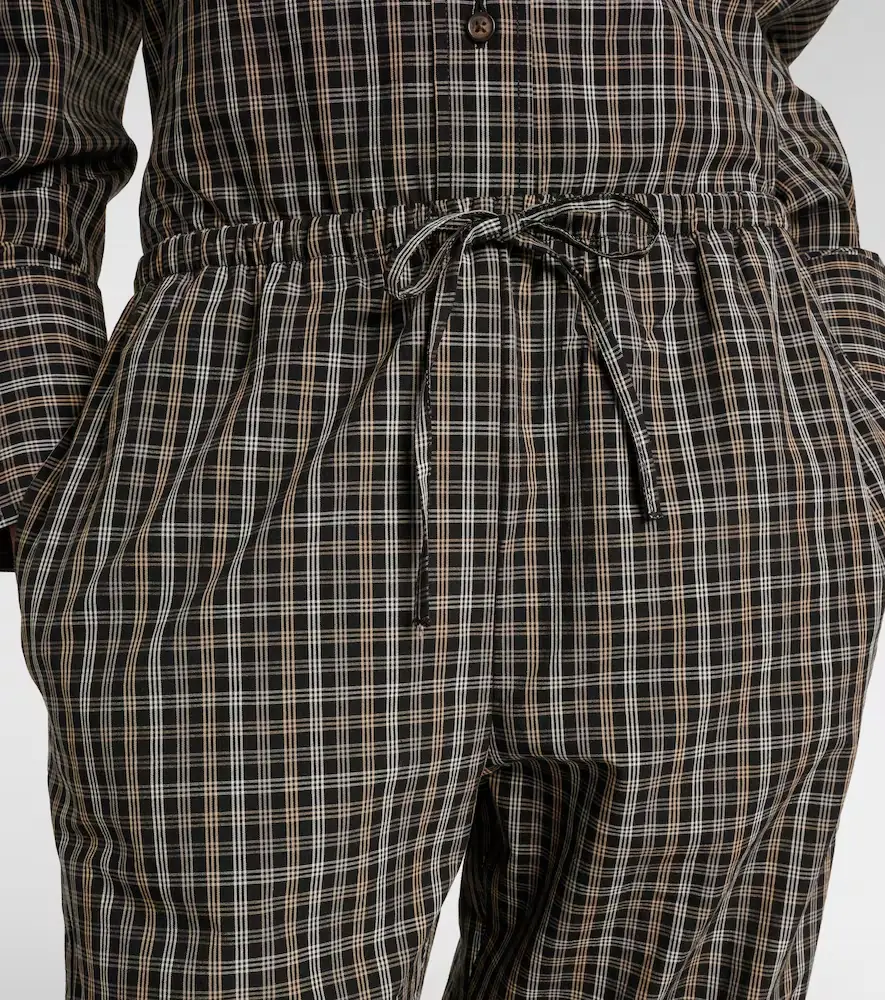 RÓHE Róhe Checked cotton wide-leg pants | Thumbnail 2