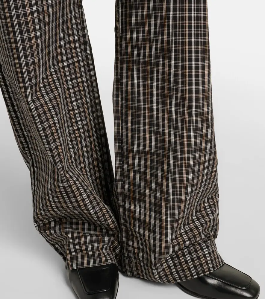 RÓHE Róhe Checked cotton wide-leg pants | Thumbnail 3