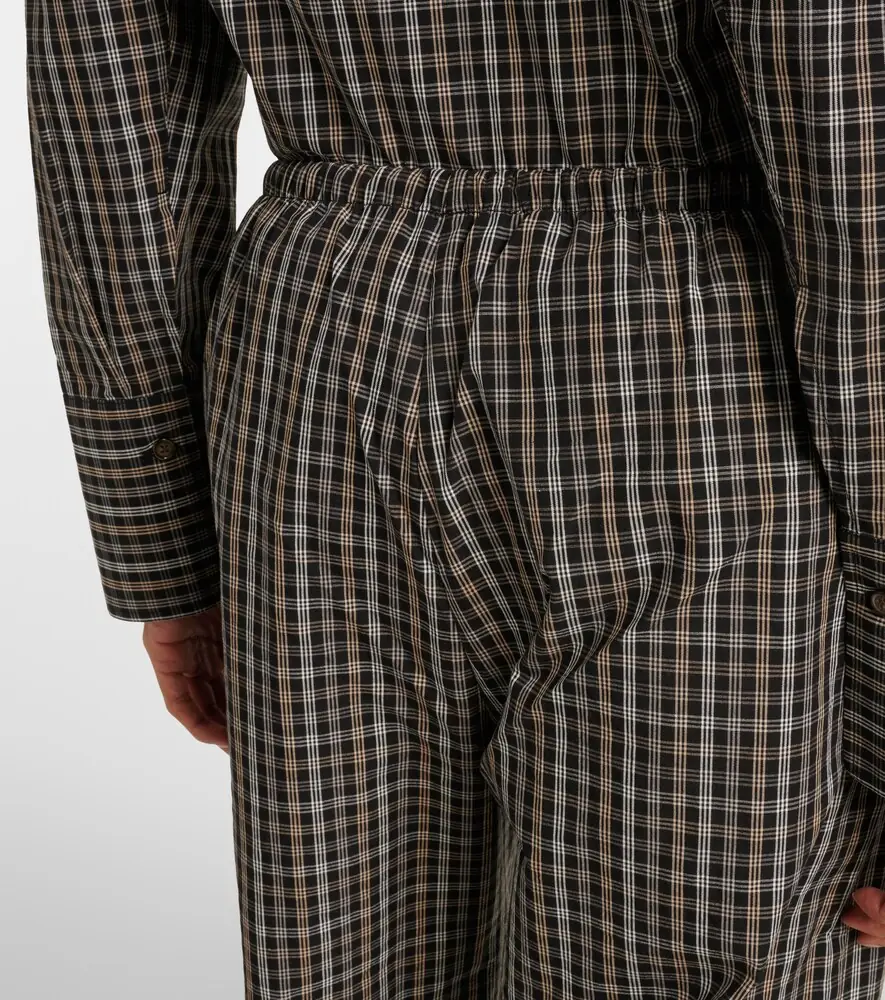 RÓHE Róhe Checked cotton wide-leg pants | Thumbnail 4