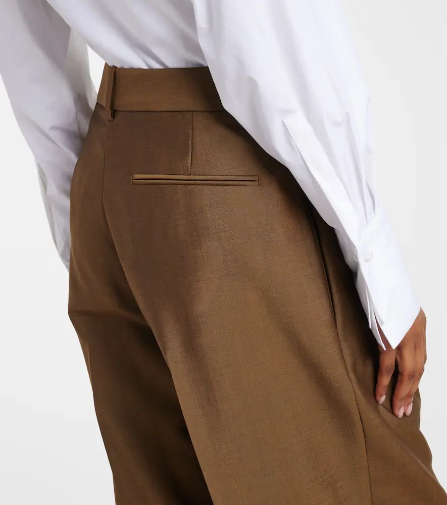 RÓHE Róhe High-rise wool and mohair wide-leg pants | Thumbnail 4 RÓHE Róhe High-rise wool and mohair wide-leg pants | Thumbnail 4