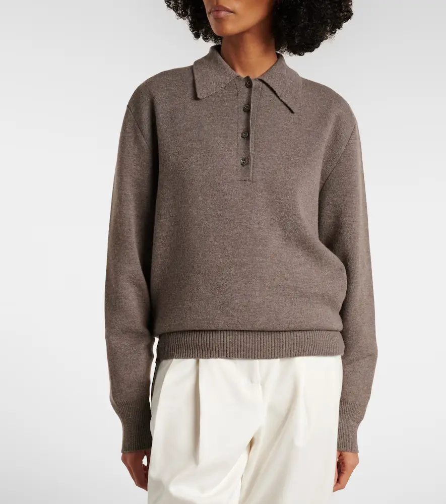 RÓHE Róhe Wool and cashmere polo sweater | Thumbnail 6