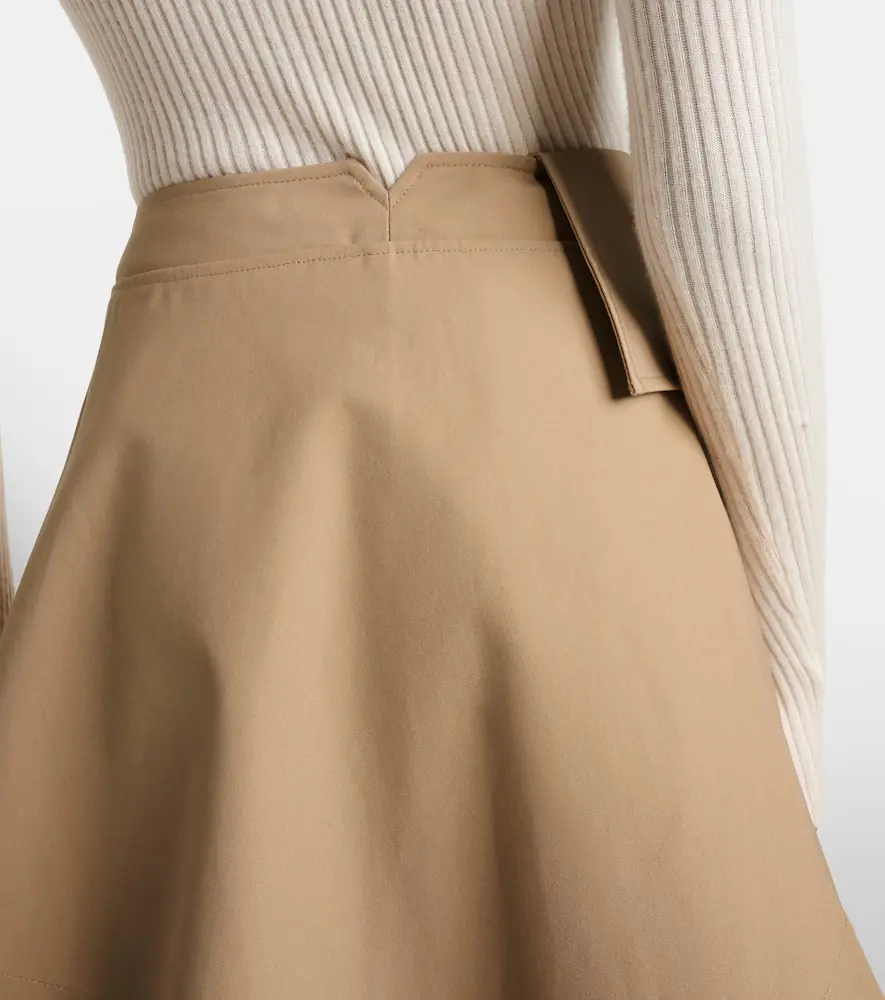 RÓHE Róhe Asymmetric cotton canvas midi skirt | Thumbnail 5