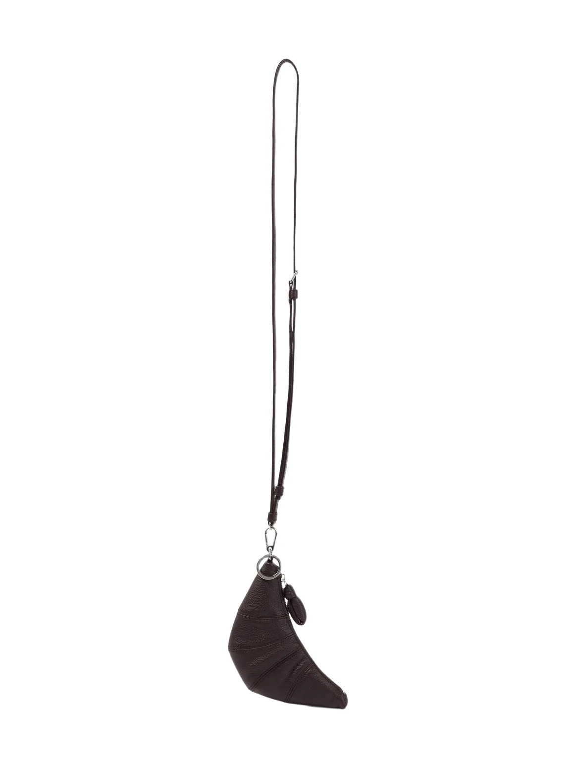 Lemaire Croissant leather wallet on chain