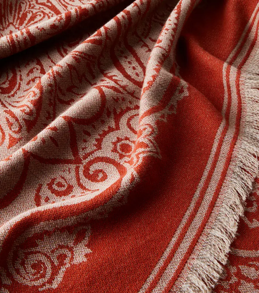 Etro Paisley wool jacquard throw | Thumbnail 4