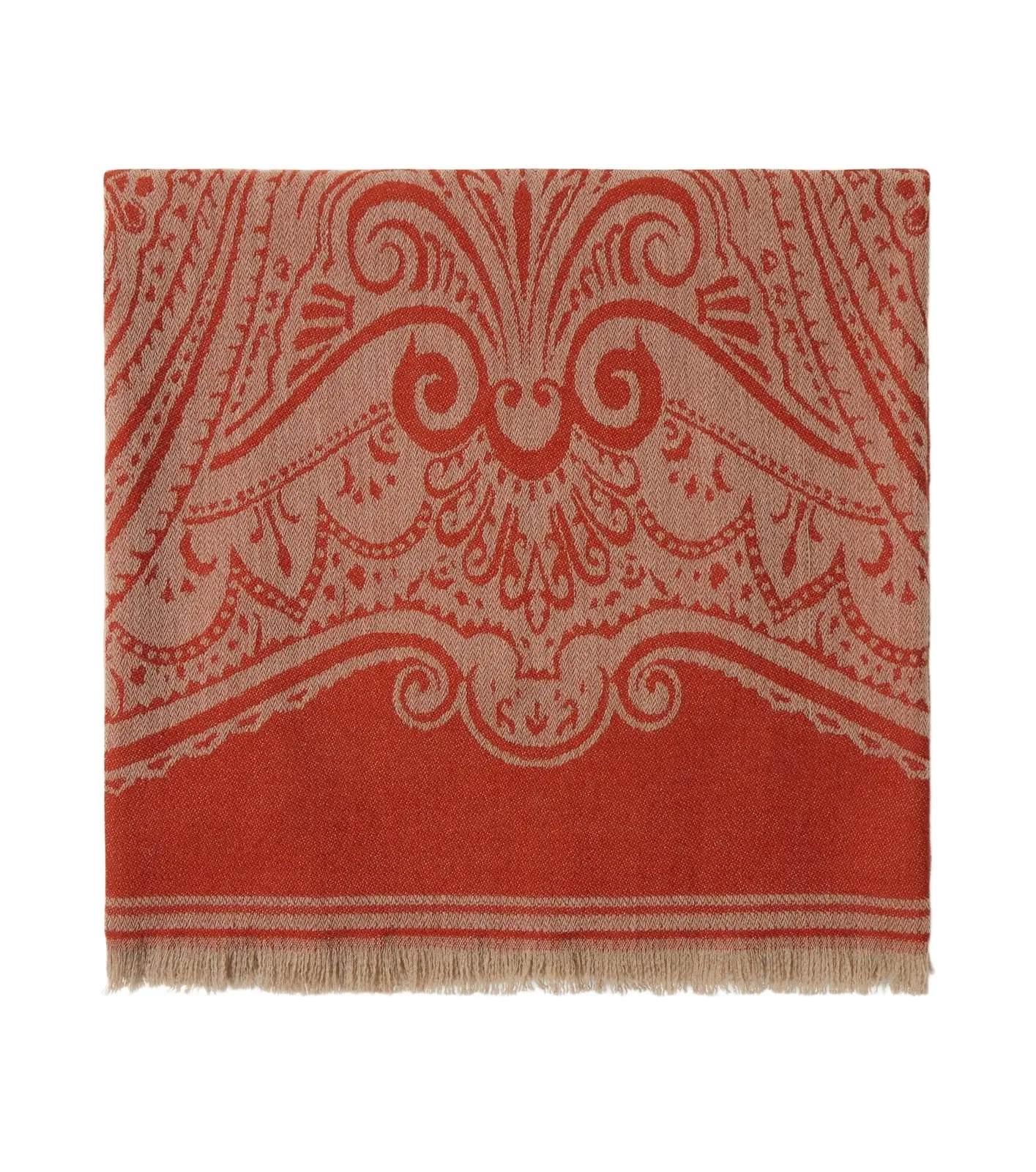 Alocasia Paisley wool jacquard throw Alocasia Paisley wool jacquard throw