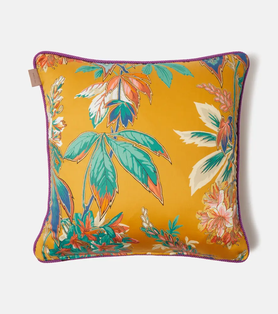 Etro Paisley floral cotton cushion | Thumbnail 2