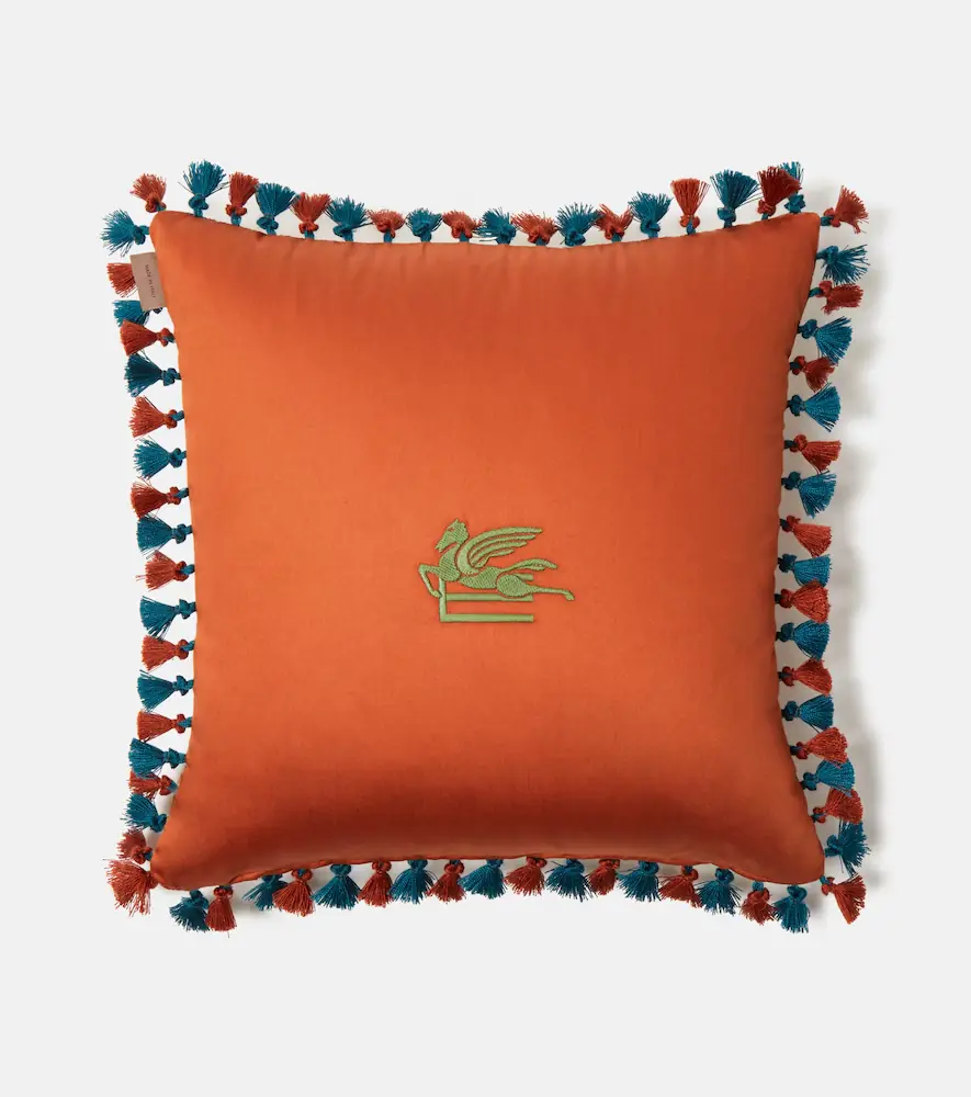 Etro Pegaso paisley cotton cushion | Thumbnail 2