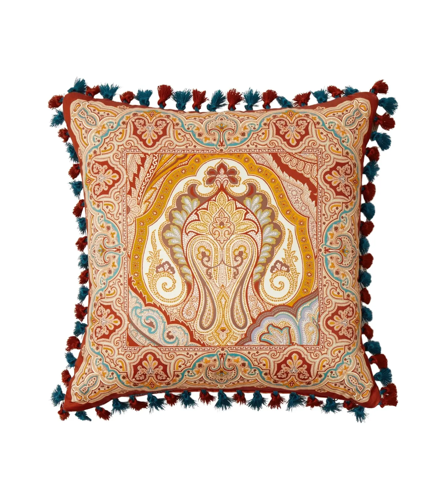 Etro Pegaso paisley cotton cushion