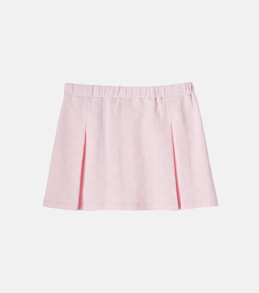 Gucci Kids GG cotton piqué skirt | Thumbnail 2