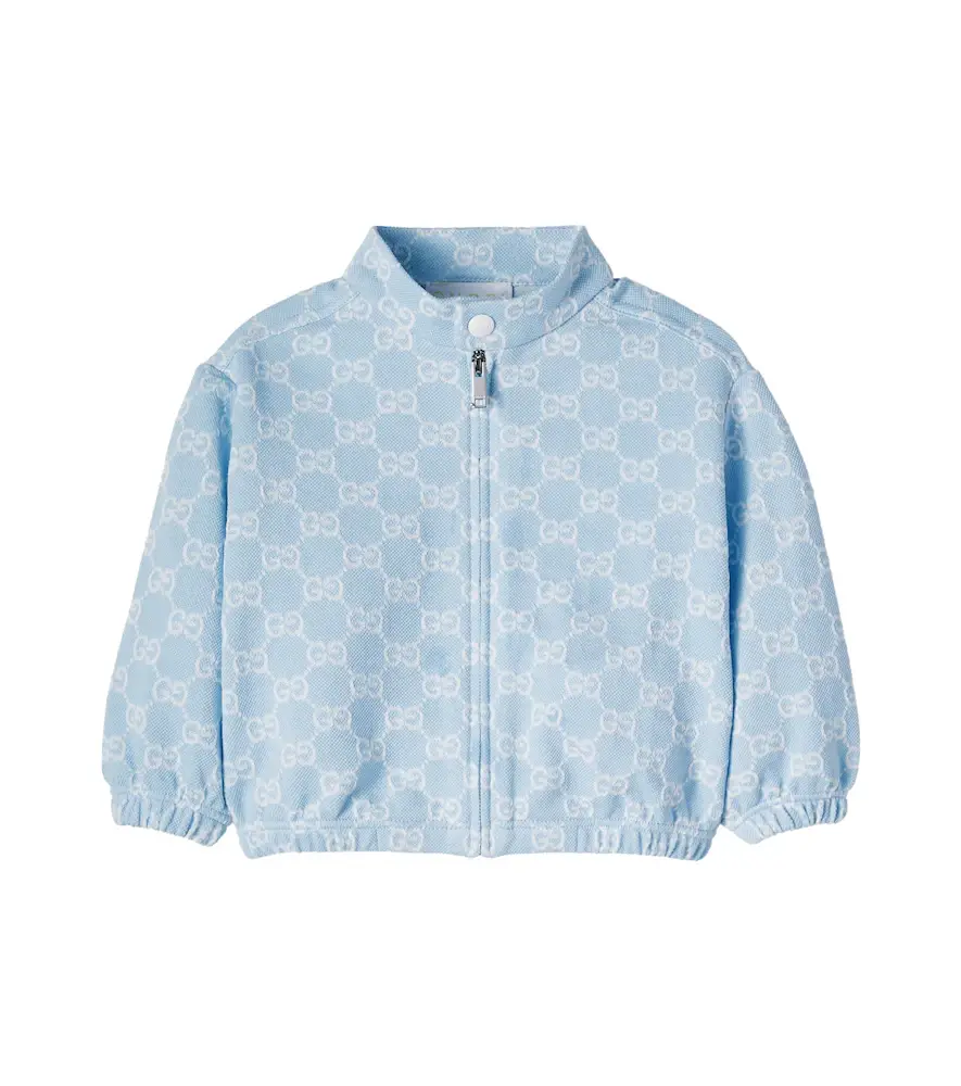 Gucci Kids Baby GG cotton piqué jacket | Image 1 Gucci Kids Baby GG cotton piqué jacket | Image 1