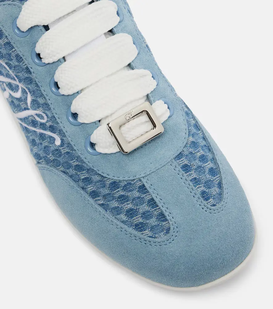 Roger Vivier Viv' suede-trimmed sneakers | Thumbnail 2 Roger Vivier Viv' suede-trimmed sneakers | Thumbnail 2