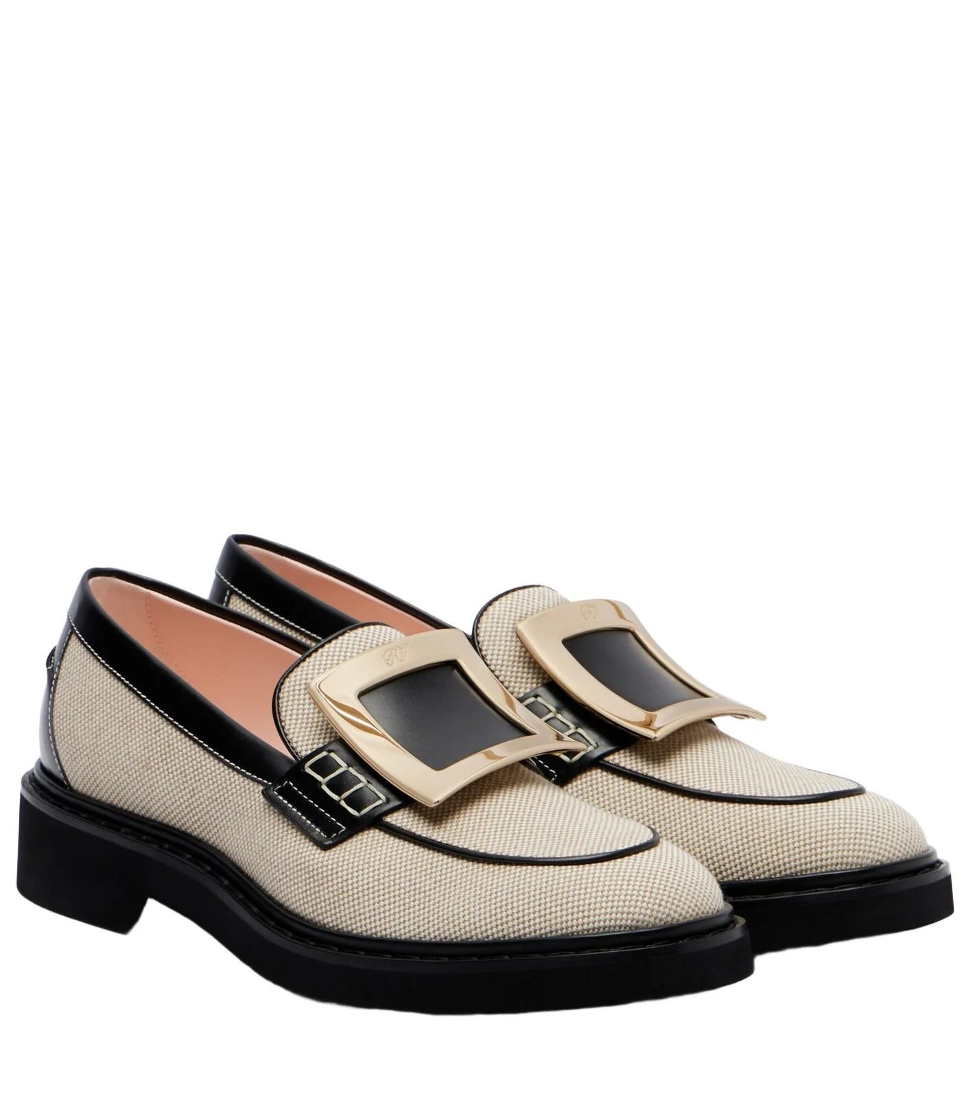 Viv' Rangers leather-trimmed loafers