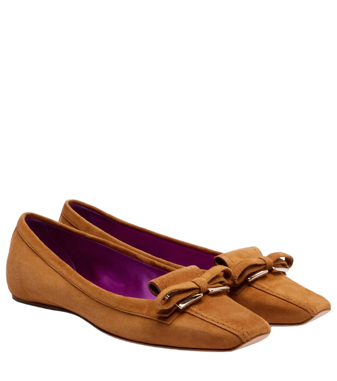 Roger Vivier Virgule suede ballet flats
