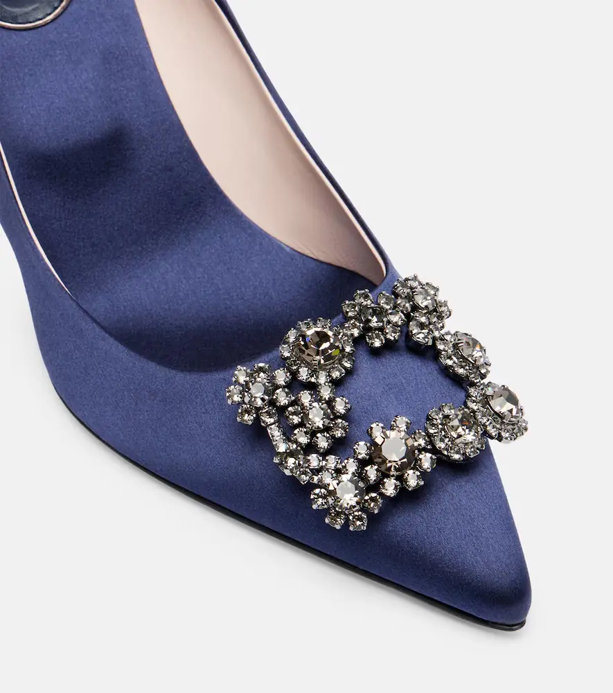 Roger Vivier Efflorescence 65 embellished satin pumps | Thumbnail 2 Roger Vivier Efflorescence 65 embellished satin pumps | Thumbnail 2