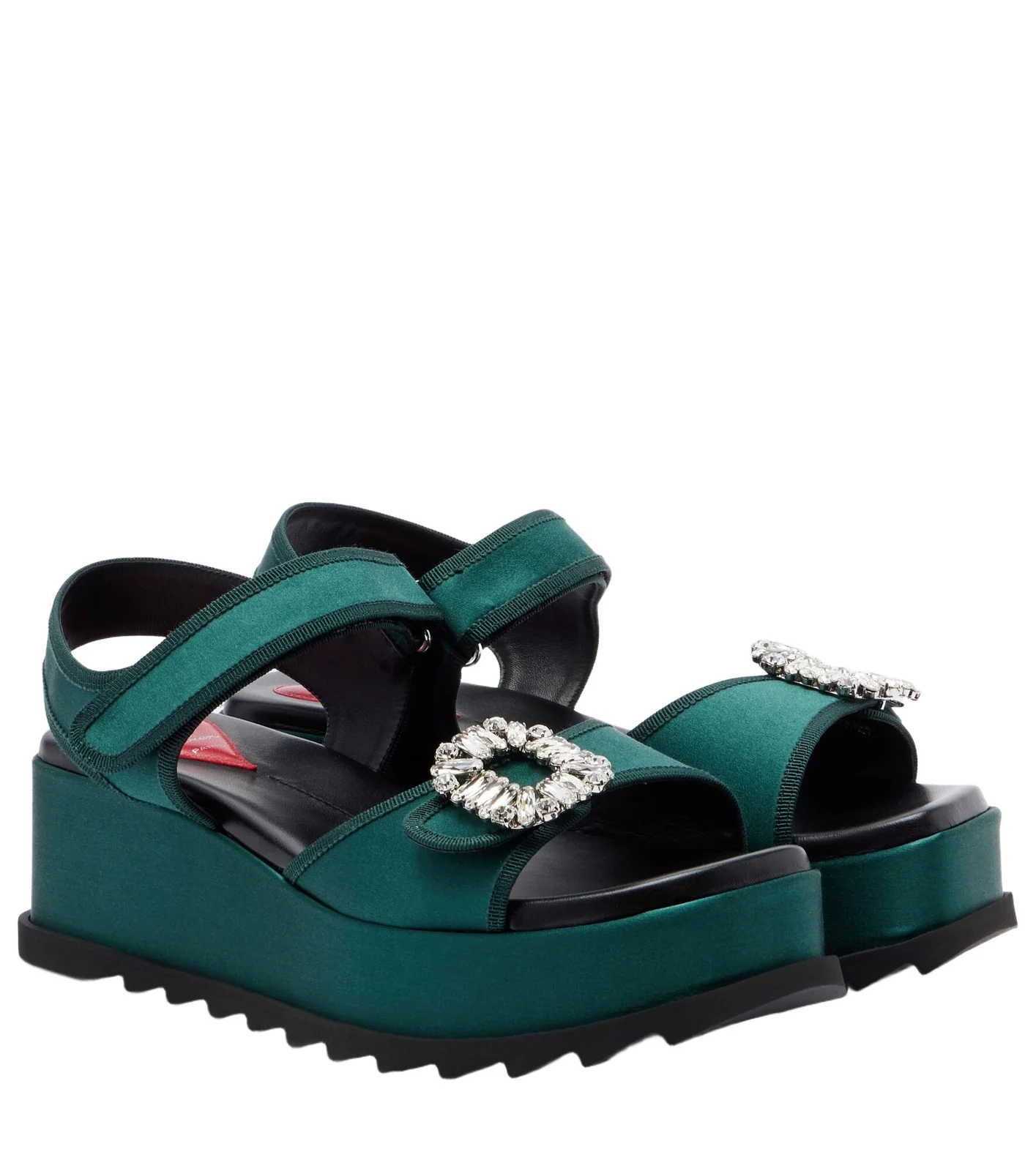 Slidy Viv' leather platform sandals Slidy Viv' leather platform sandals