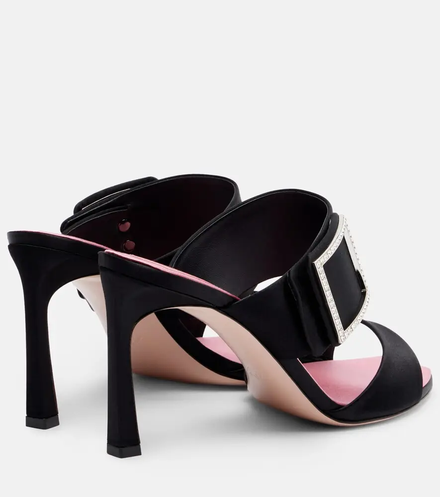 Roger Vivier Trompette 85 embellished satin mules | Thumbnail 3 Roger Vivier Trompette 85 embellished satin mules | Thumbnail 3