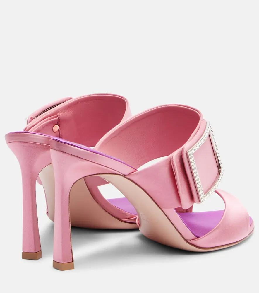Roger Vivier Trompette 85 embellished satin mules | Thumbnail 4 Roger Vivier Trompette 85 embellished satin mules | Thumbnail 4