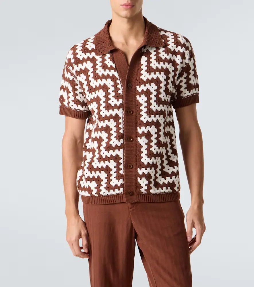 Frescobol Carioca Pinto crochet cotton cardigan | Thumbnail 2