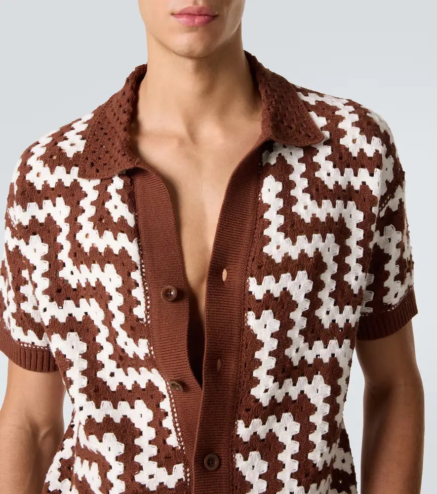 Frescobol Carioca Pinto crochet cotton cardigan | Thumbnail 6