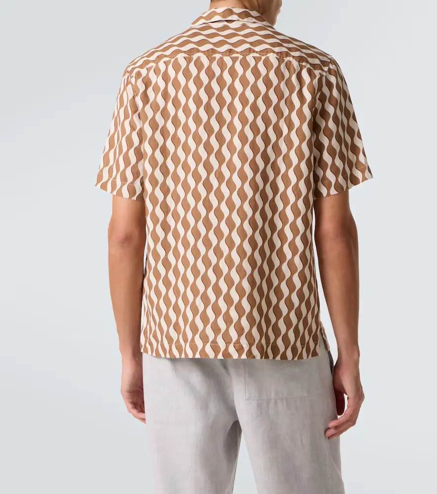 Frescobol Carioca Roberto printed linen shirt | Thumbnail 6