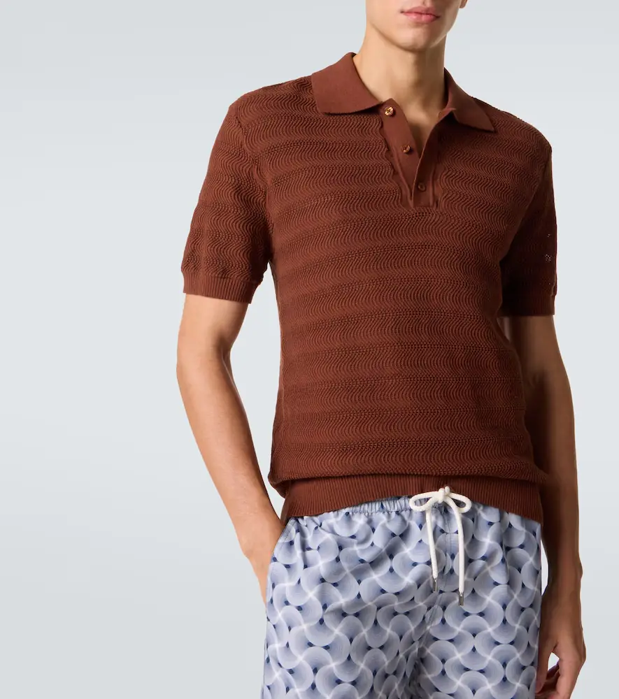 Frescobol Carioca Vidal knit cotton polo shirt | Thumbnail 2
