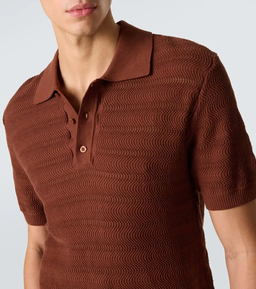 Frescobol Carioca Vidal knit cotton polo shirt | Thumbnail 5