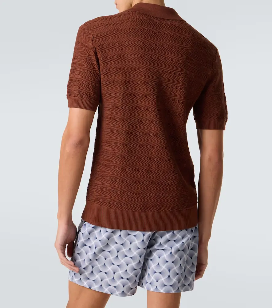 Frescobol Carioca Vidal knit cotton polo shirt | Thumbnail 6