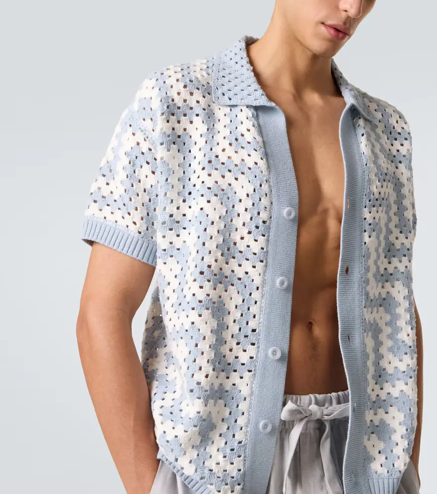Frescobol Carioca Pinto crochet cotton cardigan | Thumbnail 2