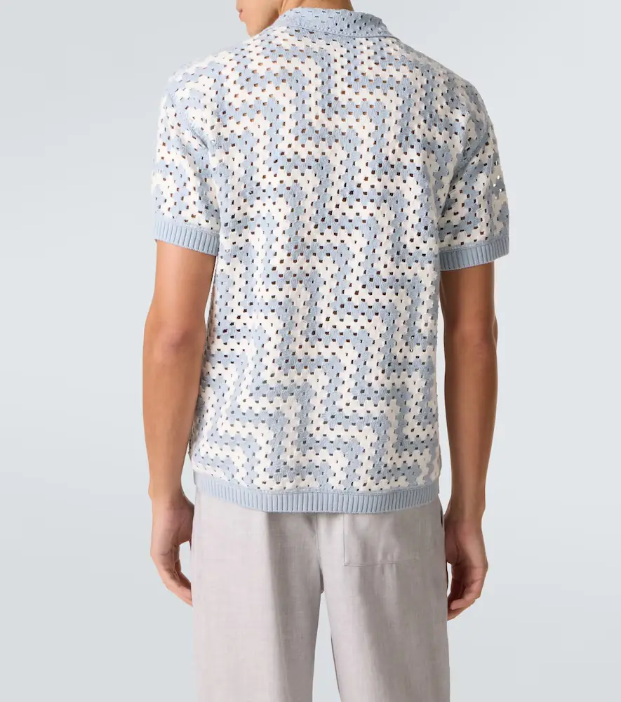 Frescobol Carioca Pinto crochet cotton cardigan | Thumbnail 3